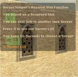 ServerJumper + Reserve Slot Release 1.5 English/German ScreenShot