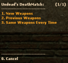 Undead's DeathMatch ScreenShot