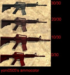 m4a1 colors when it got 30/30 20/30 10/30 and 0/30 bullets in the clip