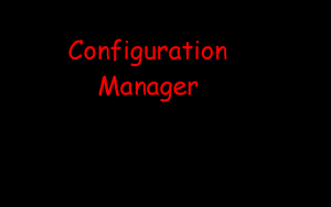 Configuration Manager Screenshot